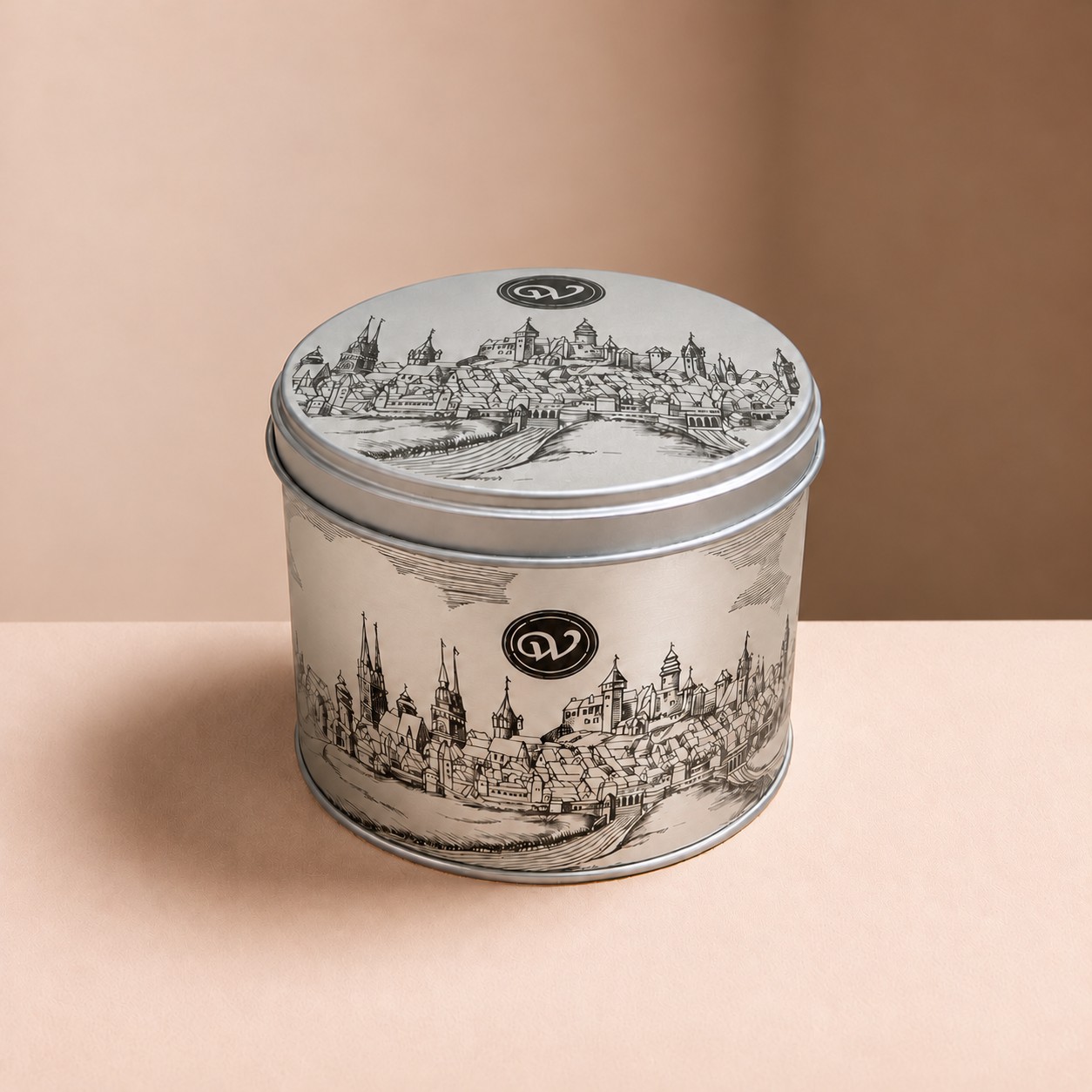 Mini Silber-Dose mit 200g Elisen-Lebkuchen